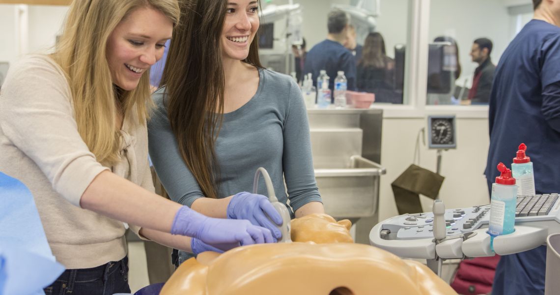 Students in CLASS Center (simulation center)