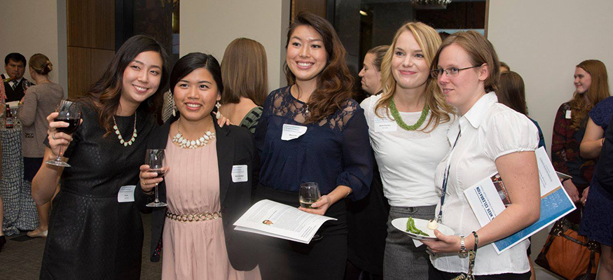 First Year PA-MPH students at alumni reception